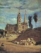 Chartres Cathedral  Jean Baptiste Camille  Corot